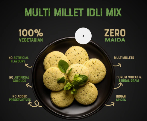 Multi Millet Idly ready mix 250g Rs-100