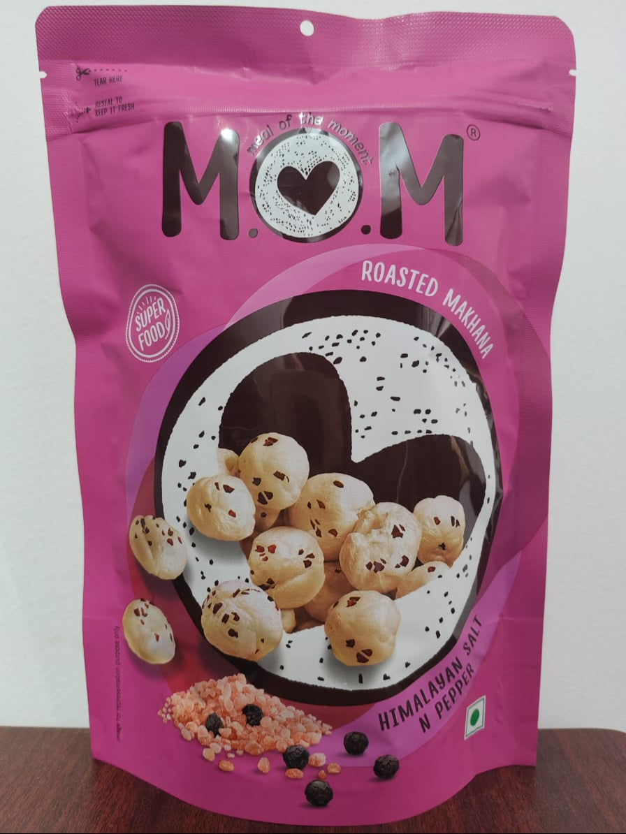 Roasted Makhana(MoM) - Himalayan Salt N Pepper Flavor