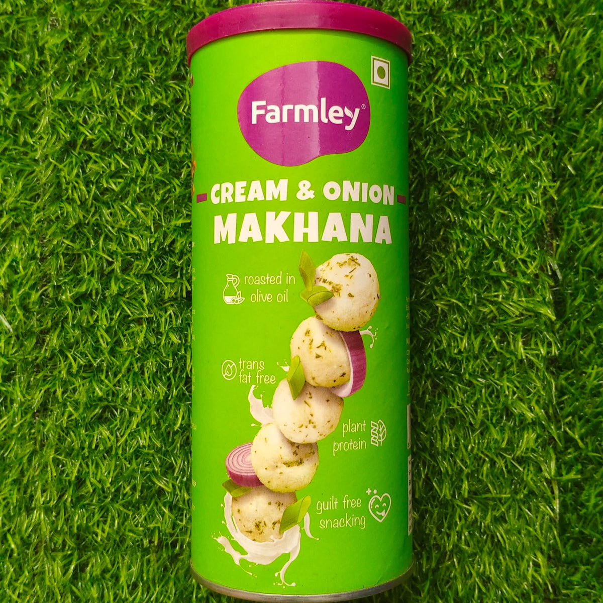 Roasted Makhana(Farmley) -Cream N Onion Flavor 55g -Rs.159