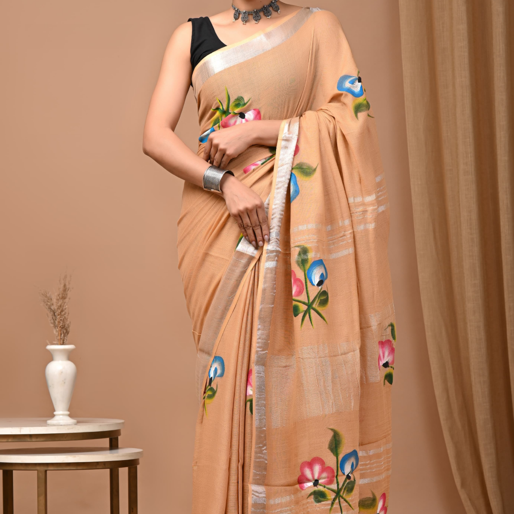 Linen saree Rs.699
