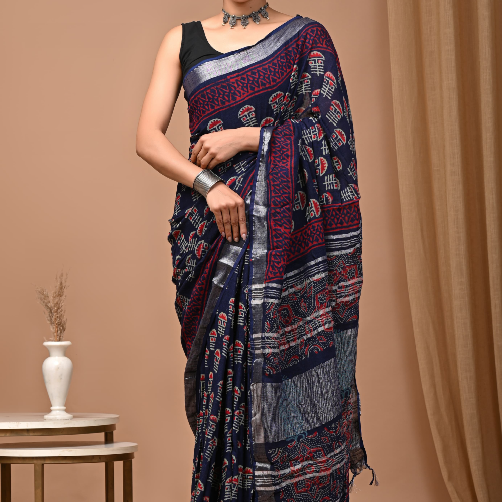 Linen saree RS.699