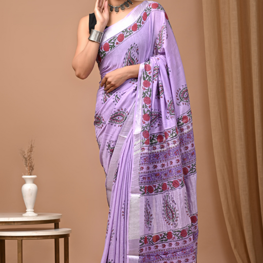 Linen Saree Rs 699