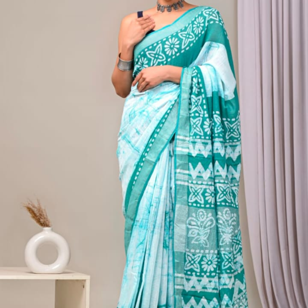 Linen Saree Rs 699