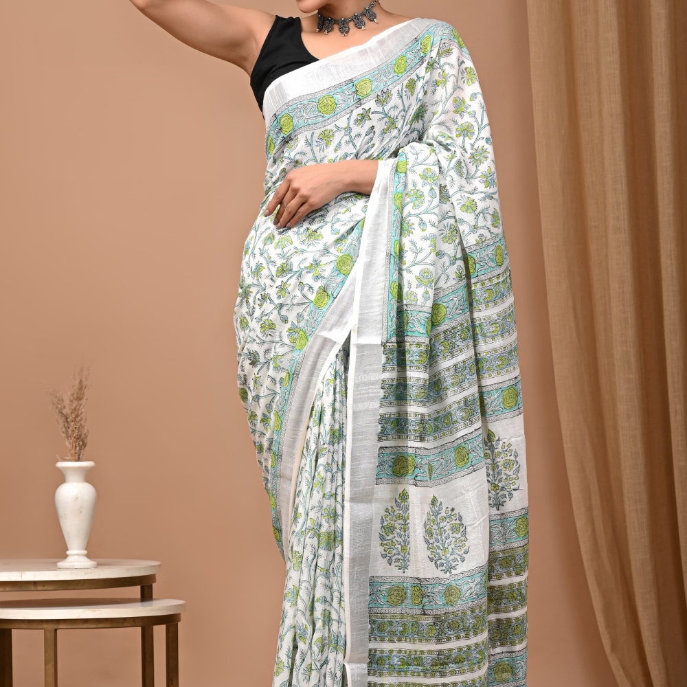 Linen saree Rs.699