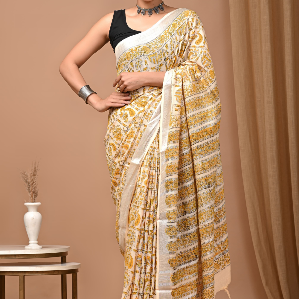 Linen saree RS.699