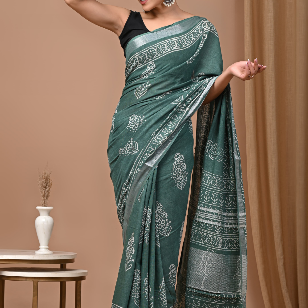 Linen saree RS.699