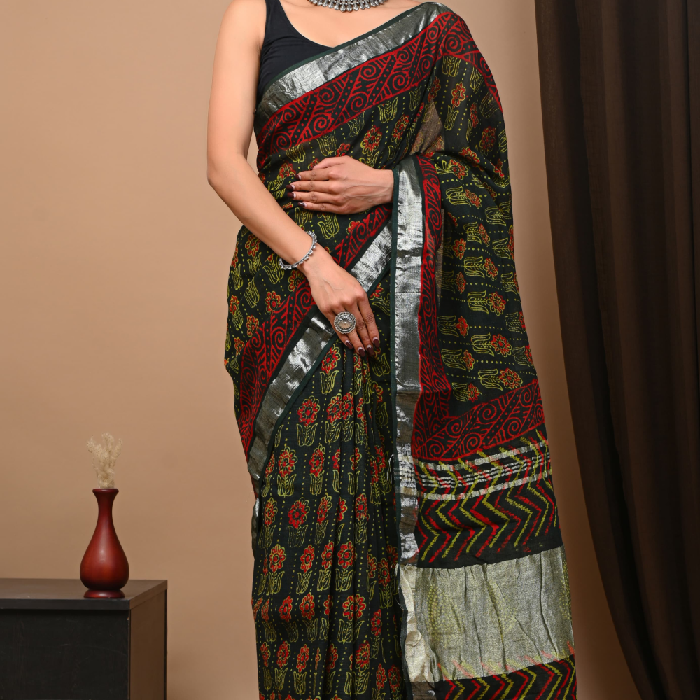 Linen saree RS.699