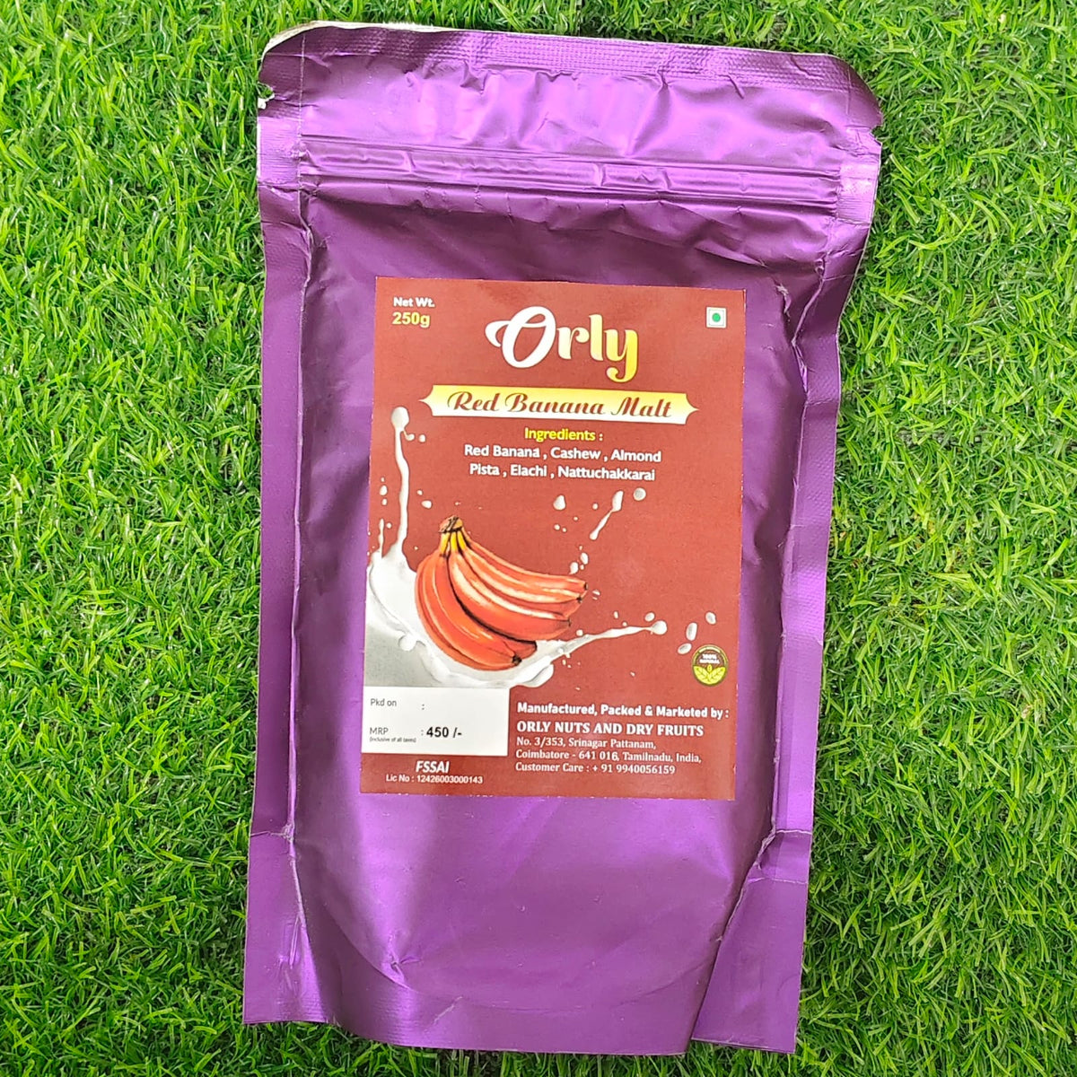 Red Banana malt 250g Rs- 300