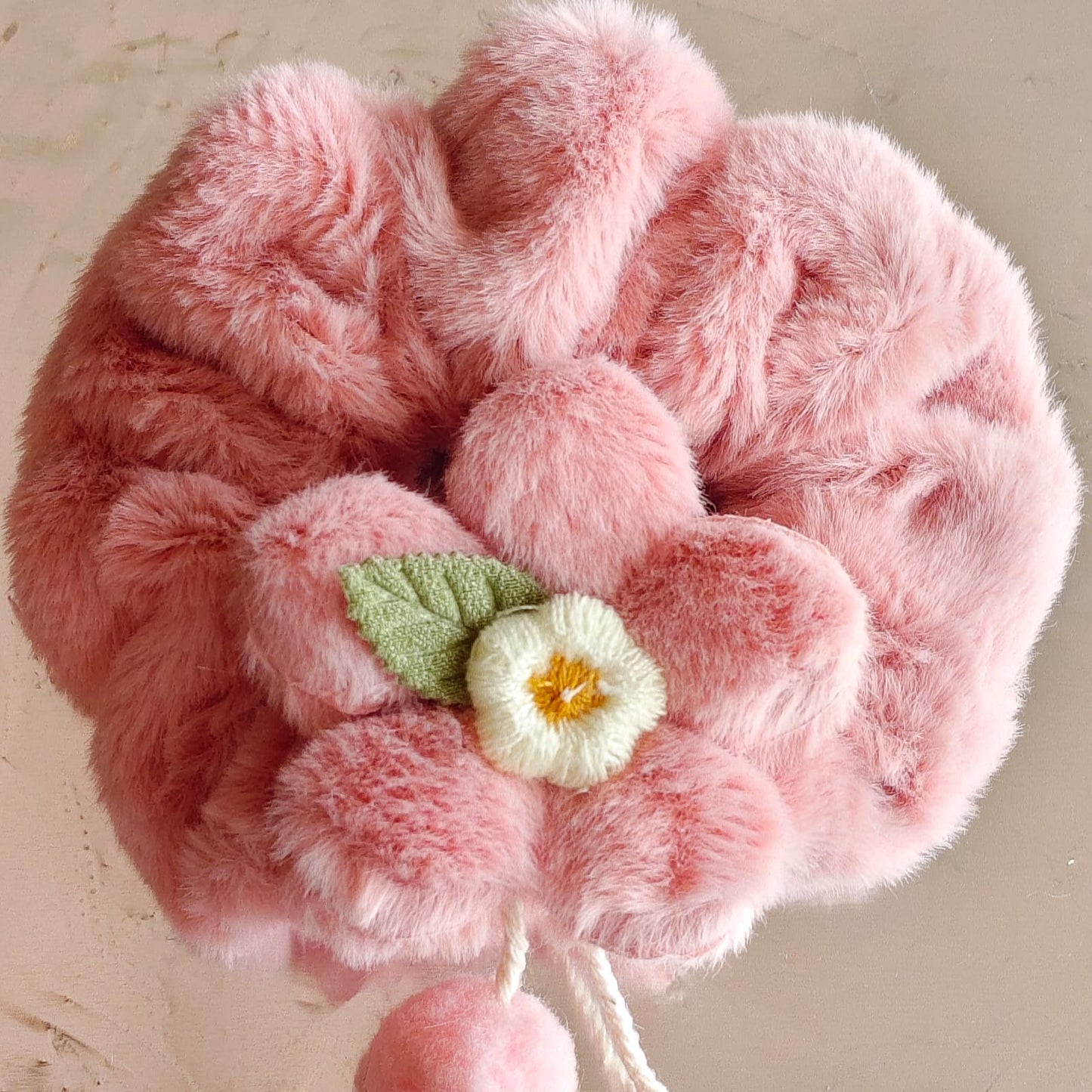 (No:10) Premium Fur Scrunchie Rs-40