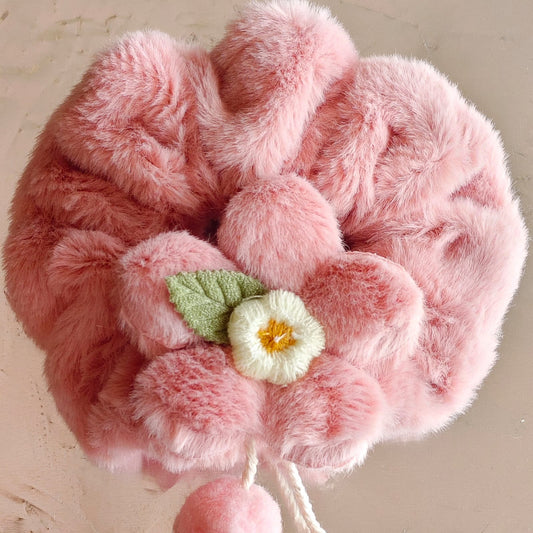 (No:10) Premium Fur Scrunchie Rs-40