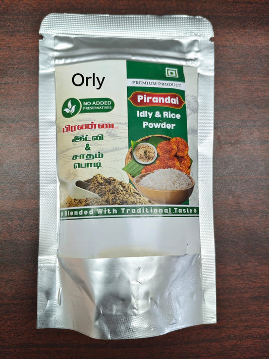 Pirandai Idli & Rice podi