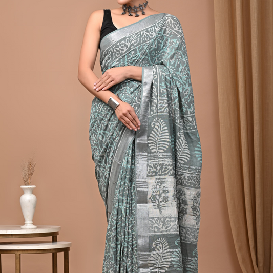 Linen saree Rs 699